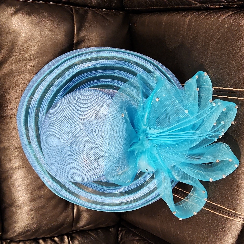 Dress Up Dainty, Blue Very Stylish Womens Hat